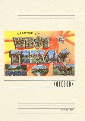 Vintage Lined Notebook Greetings from West Texas