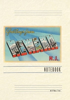 Vintage Lined Notebook Greetings from Newark, New Jersey