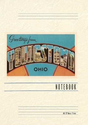 Vintage Lined Notebook Greetings from Youngstown