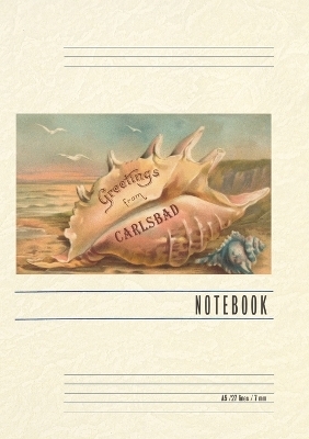 Vintage Lined Notebook Greetings from Carlsbad