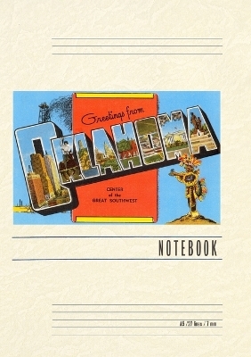 Vintage Lined Notebook Greetings from Oklahoma