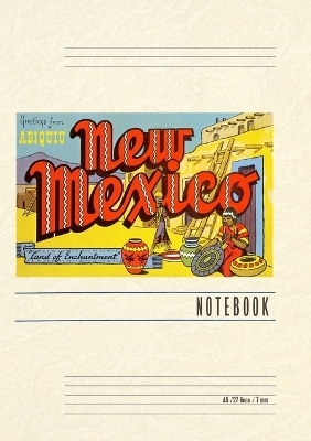 Vintage Lined Notebook Greetings from Abiquiu, New Mexico