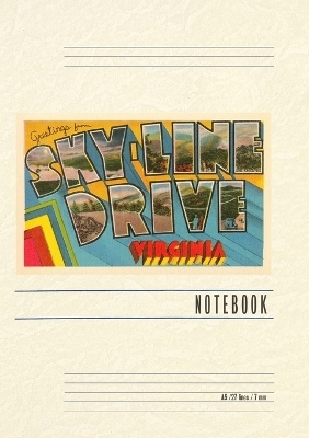 Vintage Lined Notebook Greetings from Skyline Drive