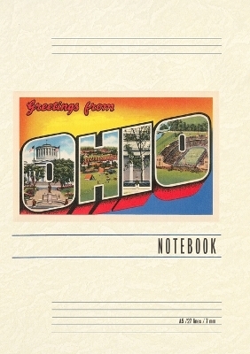 Vintage Lined Notebook Greetings from Ohio