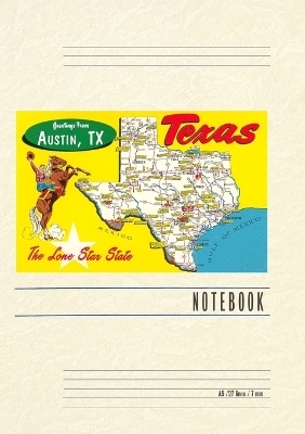 Vintage Lined Notebook Greetings from Austin, Texas