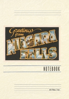 Vintage Lined Notebook Greetings from Niagara Falls