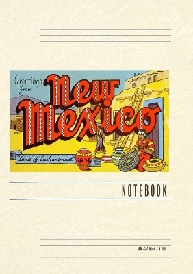 Vintage Lined Notebook Greetings from New Mexico