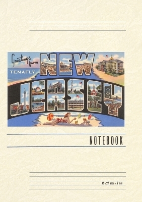 Vintage Lined Notebook Greetings from Tenafly, New Jersey