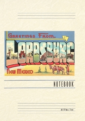 Vintage Lined Notebook Greetings from Lordsburg, New Mexico