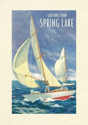 Vintage Lined Notebook Greetings from Spring Lake