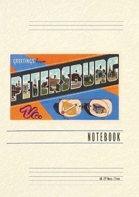 Vintage Lined Notebook Greetings from Petersburg