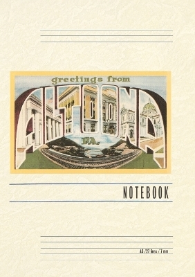 Vintage Lined Notebook Greetings from Altoona, Pennsylvania