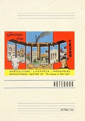 Vintage Lined Notebook Greetings from Abilene, Texas