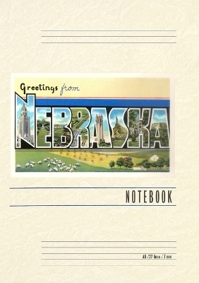 Vintage Lined Notebook Greetings from Nebraska