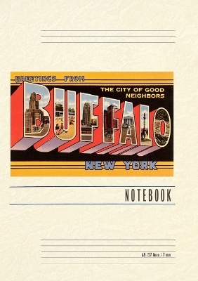 Vintage Lined Notebook Greetings from Buffalo, New York