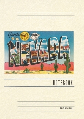 Vintage Lined Notebook Greetings from Nevada