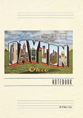 Vintage Lined Notebook Greetings from Dayton