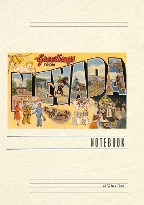 Vintage Lined Notebook Greetings from Nevada