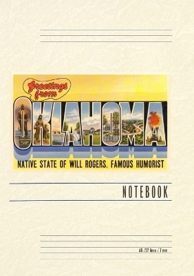 Vintage Lined Notebook Greetings from Oklahoma