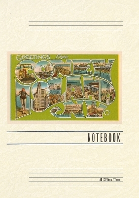 Vintage Lined Notebook Greetings from Coney Island, New York