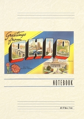 Vintage Lined Notebook Greetings from Ohio