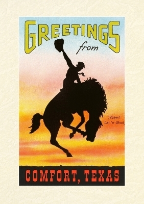 Vintage Lined Notebook Greetings from Comfort, Texas