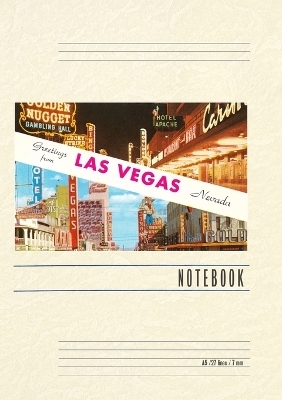 Vintage Lined Notebook Greetings from Las Vegas, Nevada