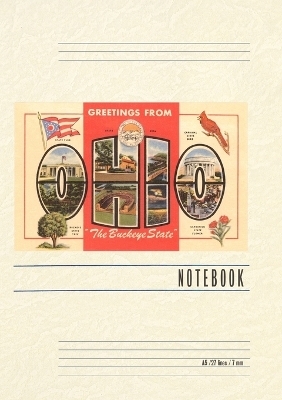 Vintage Lined Notebook Greetings from Ohio