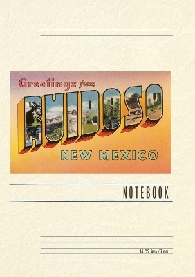 Vintage Lined Notebook Greetings from Ruidoso, New Mexico