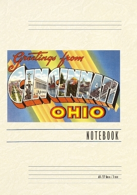 Vintage Lined Notebook Greetings from Cincinnati