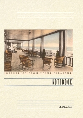 Vintage Lined Notebook Greetings from Point Pleasant