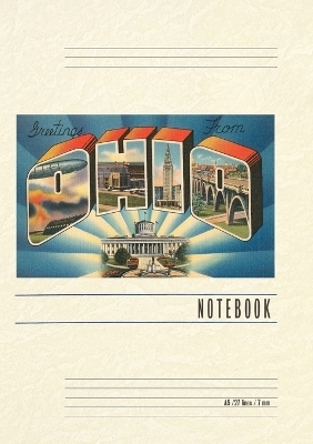 Vintage Lined Notebook Greetings from Ohio