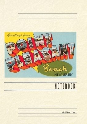 Vintage Lined Notebook Greetings from Point Pleasant Beach, New Jersey