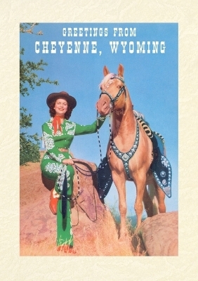 Vintage Lined Notebook Greetings from Cheyenne