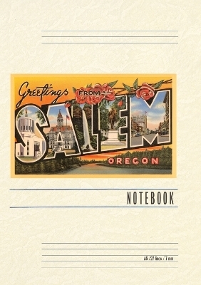 Vintage Lined Notebook Greetings from Salem