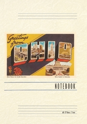 Vintage Lined Notebook Greetings from Ohio