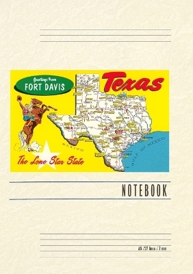 Vintage Lined Notebook Greetings from Fort Davis