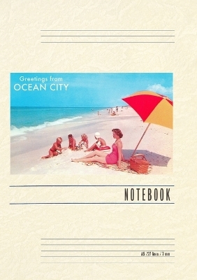 Vintage Lined Notebook Greetings from Ocean City, New Jersey