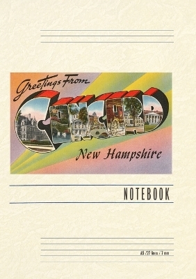 Vintage Lined Notebook Greetings from Concord