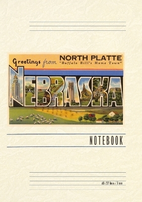 Vintage Lined Notebook Greetings from North Platte