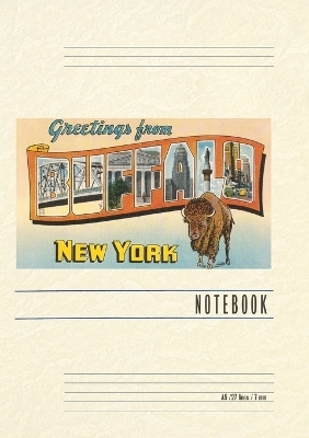 Vintage Lined Notebook Greetings from Buffalo, New York