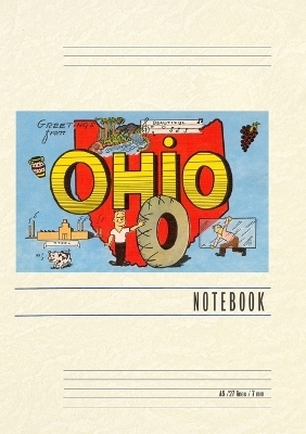 Vintage Lined Notebook Greetings from Ohio