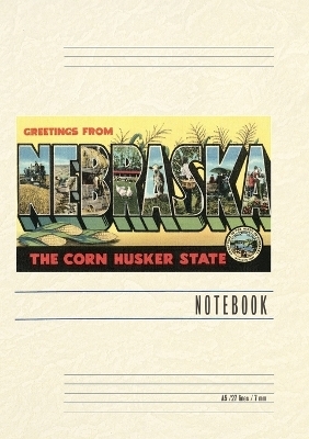 Vintage Lined Notebook Greetings from Nebraska