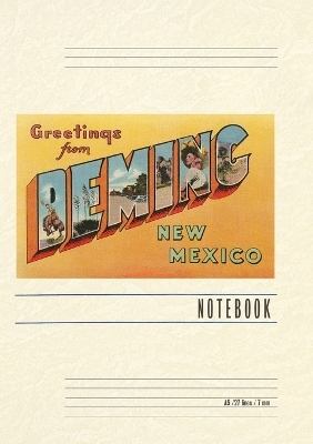 Vintage Lined Notebook Greetings from Deming, New Mexico