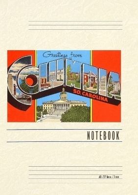 Vintage Lined Notebook Greetings from Columbia