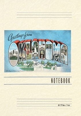 Vintage Lined Notebook Greetings from Oklahoma