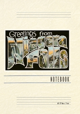 Vintage Lined Notebook Greetings from Niagara Falls, New York