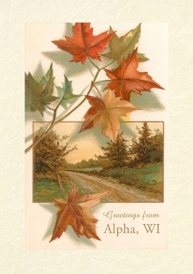 Vintage Lined Notebook Greetings from Alpha