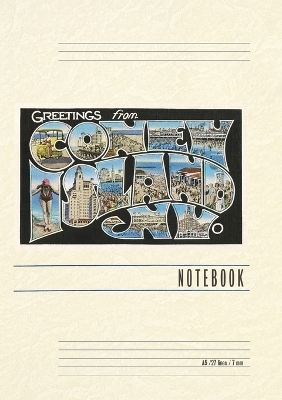 Vintage Lined Notebook Greetings from Coney Island, New York