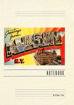 Vintage Lined Notebook Greetings from Albany, New York